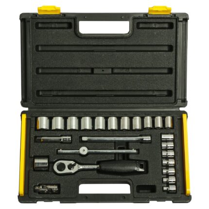 24PC 3/8 SQ.DR. 6PT SOCKET SET MET