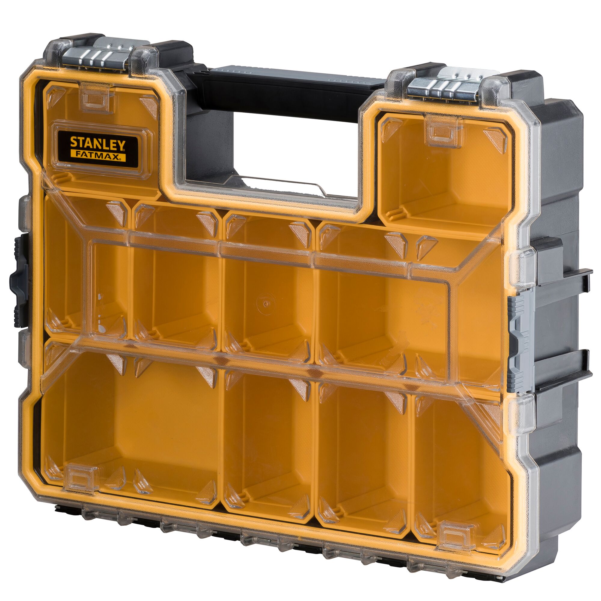 STANLEY® FATMAX® 10-Compartment Deep Professional Organizer With Metal Latches