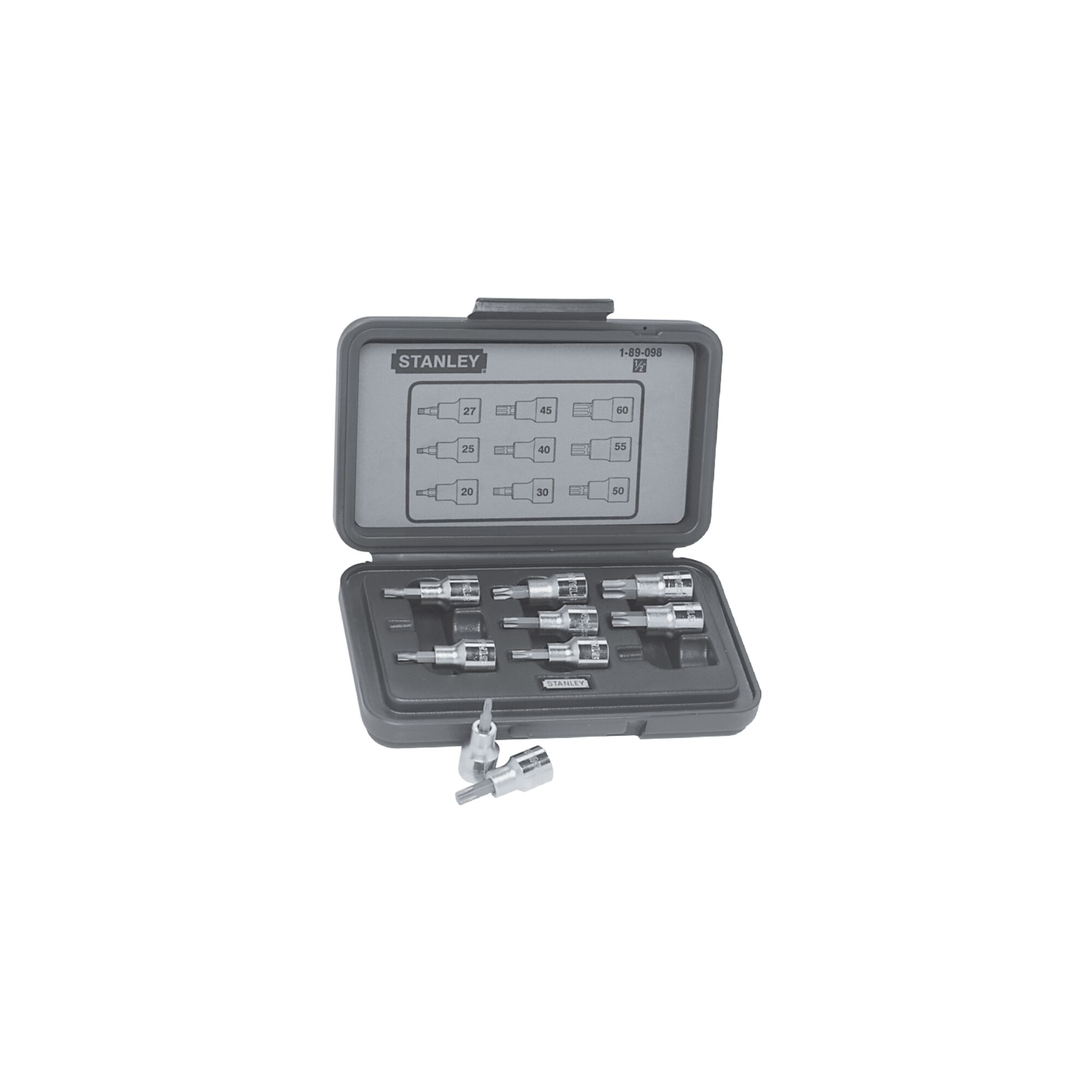 SKT SET 1/2" DR 9 PC TORX BIT