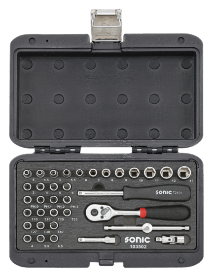 BMCS 1/4" SOCKET & BIT SET 35 PCS