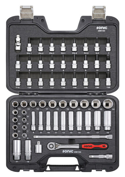MCS SOCKET AND BIT SOCKET SET 3/8", 61-PCS