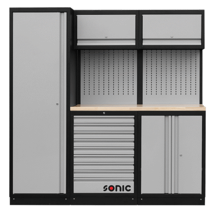 SONIC MSS WORK STATION 77.2 IN. WITH WOODEN TOP