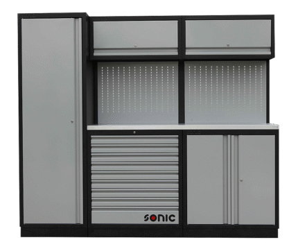 SONIC MSS WORK STATION 90.5IN. STAINLESS STEEL TOP BLADE