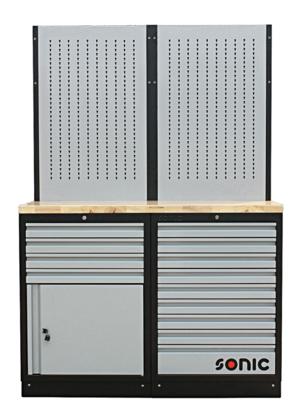 SONIC MSS 26" 9 DRAWERS WITH WOODEN TOP BLADE, PLUS CABINET, DOOR AND HANGAR BOARD