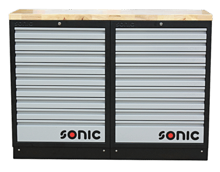 SONIC MSS 26" 18 DRAWERS WITH WOODEN TOP BLADE