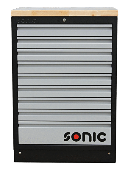 SONIC MSS 27" CABINET WITH 9 DRAWERS, WOODEN TOP BLADE