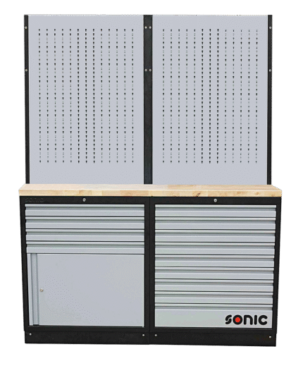 SONIC MSS 34" 9 DRAWERS WITH WOODEN TOP BLADE