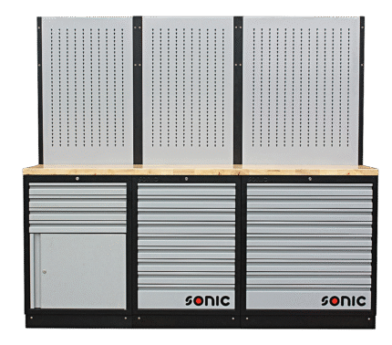 SONIC MSS 26"/34" SETUP WITH 22 DRAWERS WITH WOODEN WORKTOP