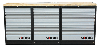 SONIC MSS 26"/34" LOW SETUP WITH 27 DRAWERS WITH WOODEN TOP BLADE