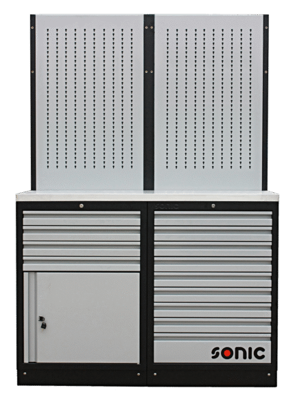 SONIC MSS 26" 9 DRAWERS WITH STAINLESS STEEL TOP BLADE, CABINET, DOOR AND HANGAR BOARD