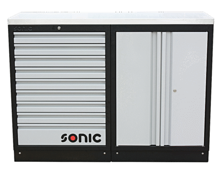 SONIC MSS 53" SETUP, 9 DRAWERS WITH STORAGE