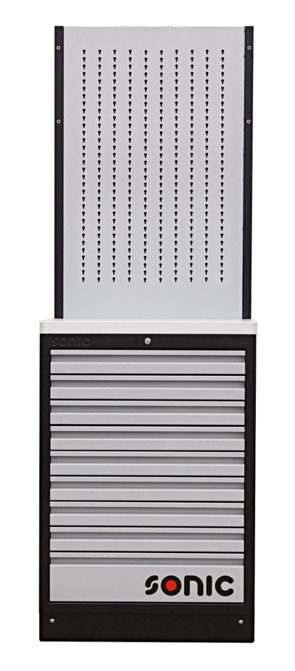 SONIC MSS 26" CABINET AND HANGER BOARD WITH STAINLESS STEEL TOP BLADE