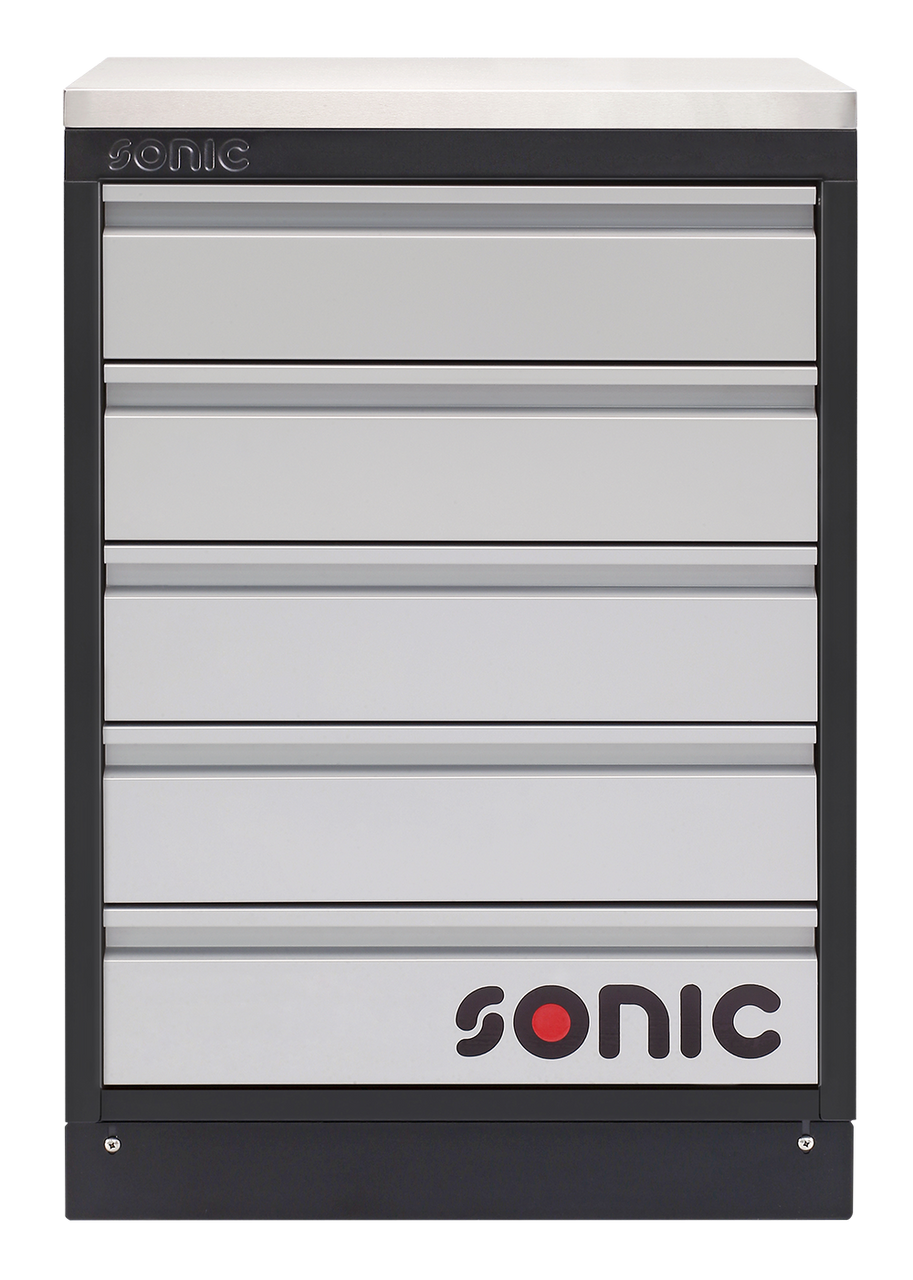 SONIC MSS 26" CABINET 5 DRAWERS(5X) WITH STAINLESS STEEL TOPBLADE