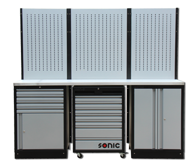 SONIC MSS 86" SETUP, 11 DRAWERS WITH PORTABLE CABINET