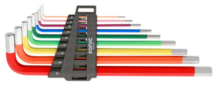 HEX KEY SET COLOR, 9-PCS - EXTRA LONG