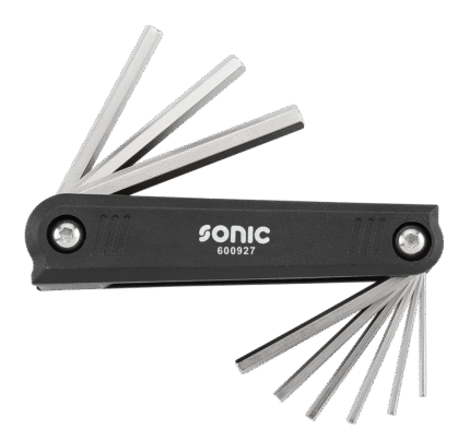 HEX KEY WRENCH SET FOLDING, 9-PCS. (SAE)