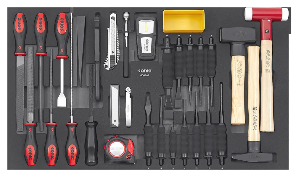 CHISEL, HAMMER, & UTILITY TOOL SET, 49-PCS - LARGE