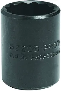 3/8 in. Drive 5/16 in. 12-Point Black Oxide Socket