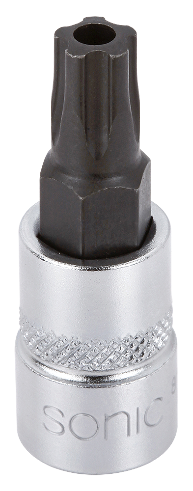 1/4" DRIVE TX TAMPER-RESISTANT BIT SOCKET, PLUS 5 LOBES