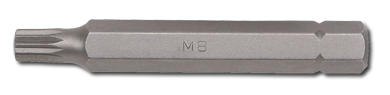 BIT SPLINE 10MM, 75MML M5