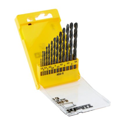 HSS-R Black Oxide Metal Drill Bit Set (13 Pcs)