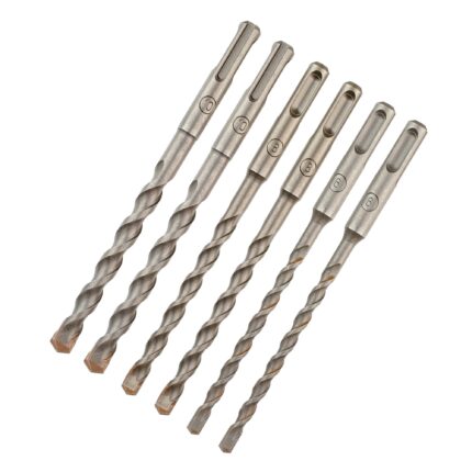 SDS+ 2 Cutter Drill Bit Set Tube (6 Pcs)
