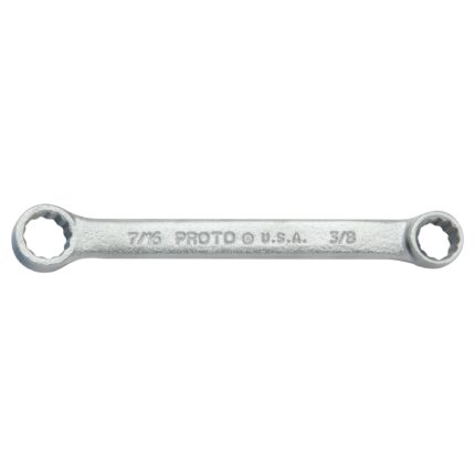 3/8 in. x 7/16 in. 12-Point Satin Double Box Short Wrench