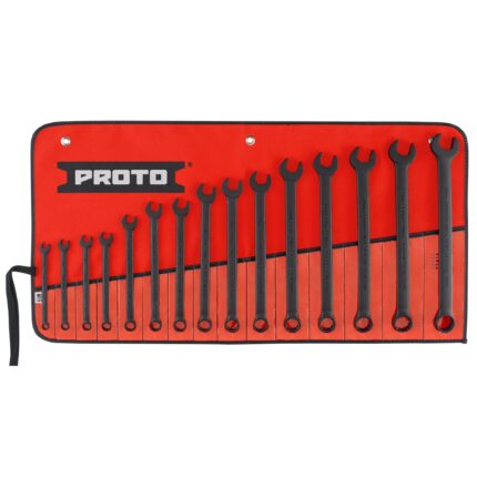 12-Point Black Oxide Metric Combination Wrench Set (15 pc.)