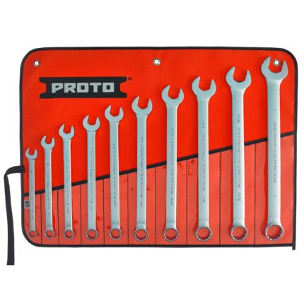12-Point Satin Combination Wrench Set (10 pc.)
