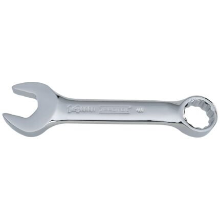 14mm 12-Point Full Polish Short Combination Wrench
