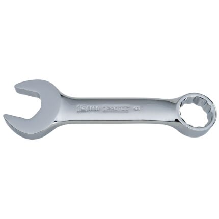 19mm 12-Point Full Polish Short Combination Wrench