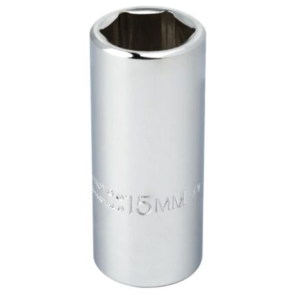1/4 in. Drive 15mm 6-Point Deep Socket