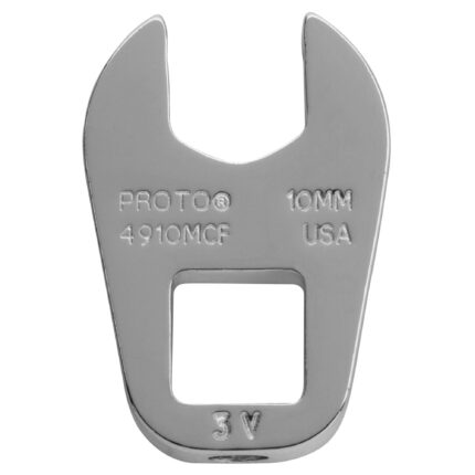 3/8 in. Drive 10mm Open End Crowfoot Wrench