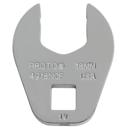 3/8 in. Drive 18mm Open End Crowfoot Wrench