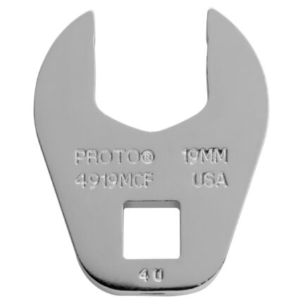 3/8 in. Drive 19mm Open End Crowfoot Wrench