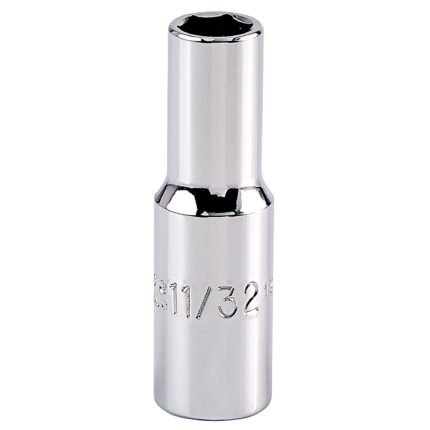 3/8 in. Drive 11/32 in. 6-Point Deep Socket