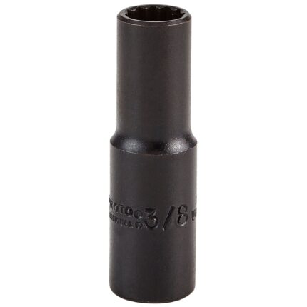 3/8 in. Drive 3/8 in. 12-Point Black Oxide Deep Socket
