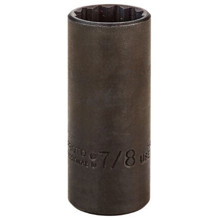 7/8 in. Drive 7/8 in. 12-Point Black Oxide Deep Socket