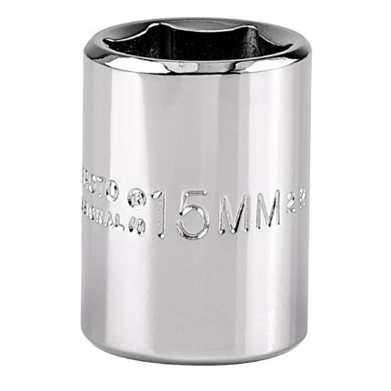 3/8 in. Drive 15mm 6-Point Socket