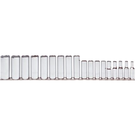 PROTO® 3/8 in. Drive Metric 6-Point Deep Socket Set (18 pc.)