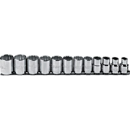 3/8 in. Drive 12-Point Metric Socket Set (12 pc.)