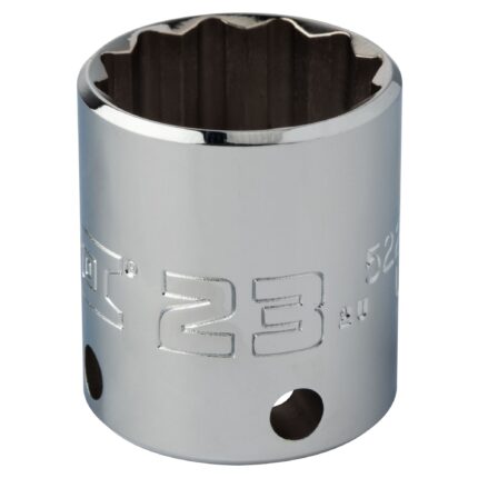 3/8 in. Drive 23mm 12-Point Tether-Ready Socket