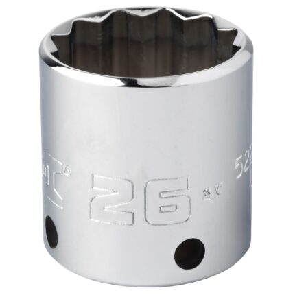 3/8 in. Drive 26mm 12-Point Tether-Ready Socket