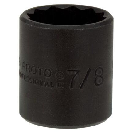 3/8 in. Drive 7/8 in. 12-Point Black Oxide Socket