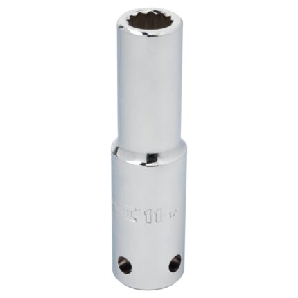 1/2 in. Drive 11mm 12-Point Deep Tether-Ready Socket
