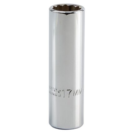 1/2 in. Drive 17mm 12-Point Deep Socket