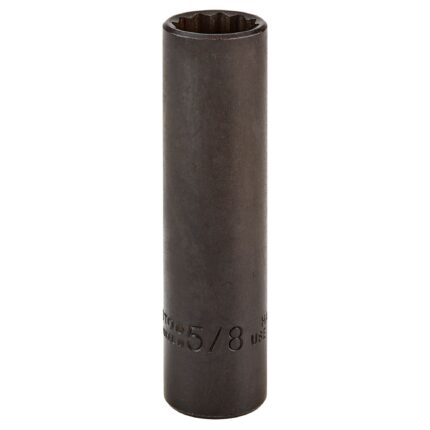 1/2 in. Drive 5/8 in. 12-Point Black Oxide Deep Socket