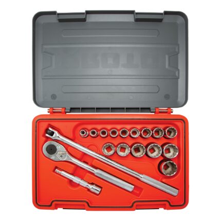 1/2 in. Drive SAE 12-Point Socket Set (18 pc.)