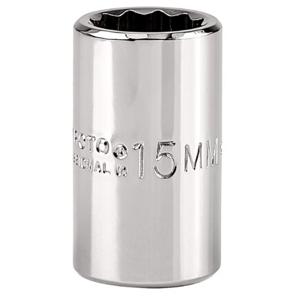 1/2 in. Drive 15mm 12-Point Socket