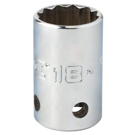 1/2 in. Drive 18mm 12-Point Tether-Ready Socket